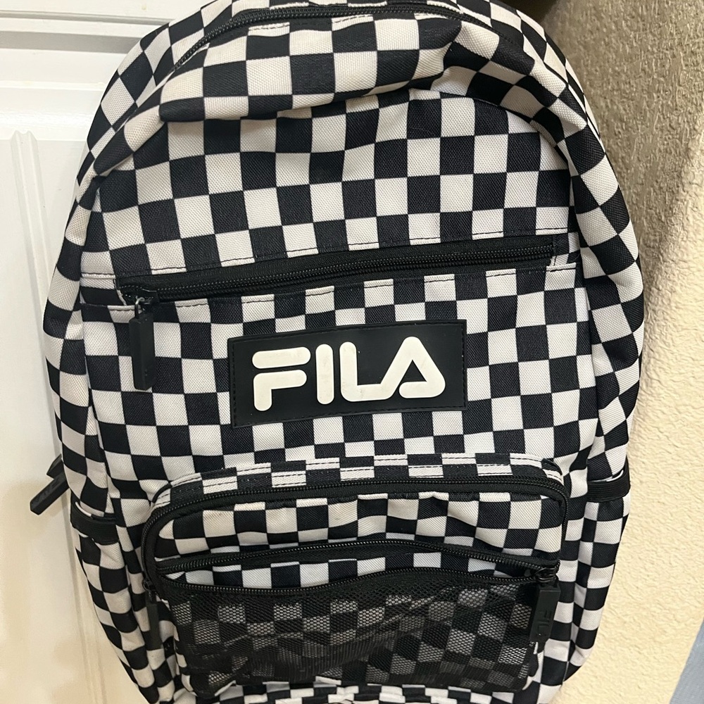 Fila Checkered Black and White Men's Backpack